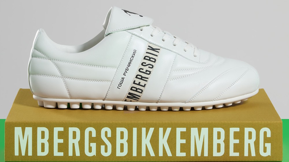 The Gosha Rubchinskiy x Bikkembergs soccer sneakers.