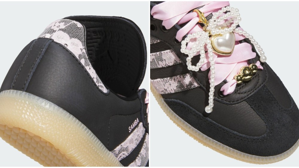 Adidas Samba, Details of the upcoming Adidas Samba LT Lace & Pearls sneaker.