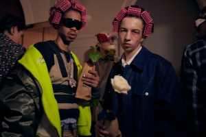 Backstage at AWGE A$AP Rocky Spring 2026 Ready-to-Wear Collection at Paris Men's Fashion Week