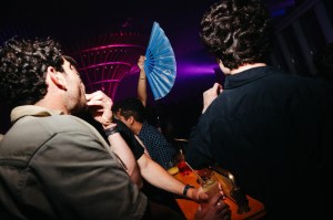 The scene at the Boom Pride Party.