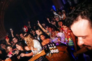 The scene at the Boom Pride Party.