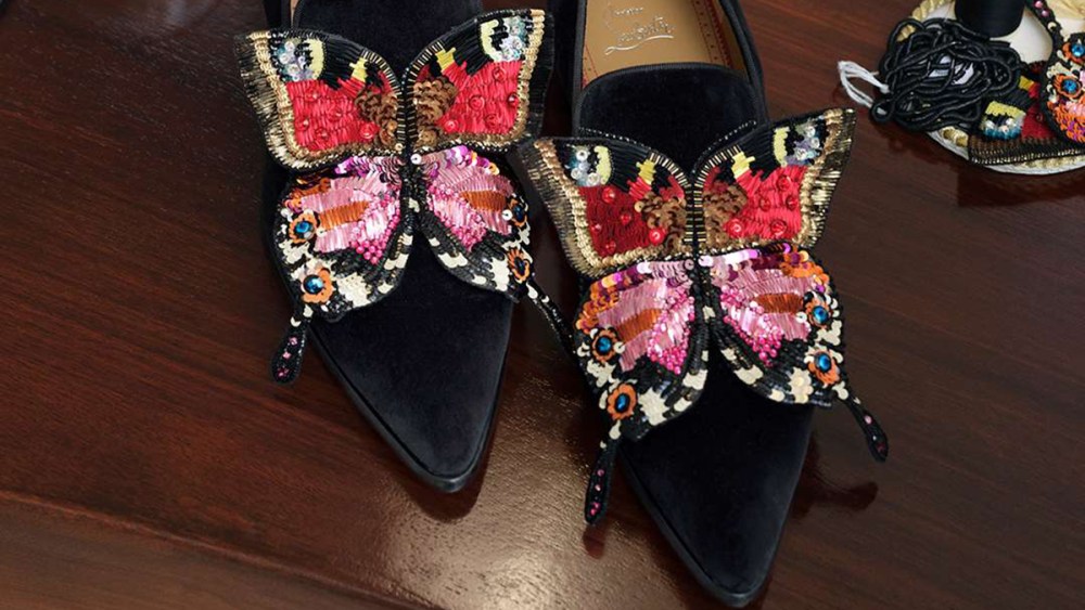 Christian Louboutin, butterflies, Paris Fashion Week, spring '26