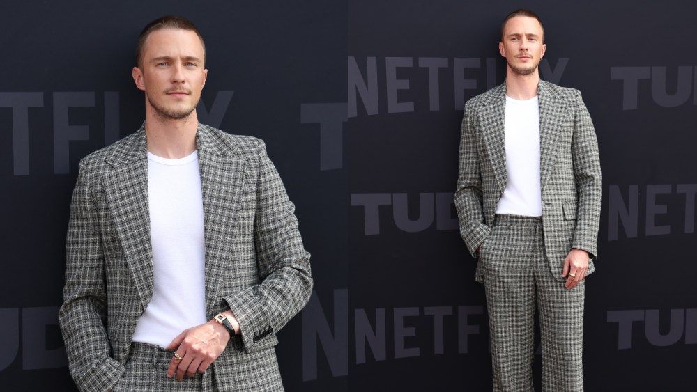 Drew Starkey wears Acne Studios at Netflix's Tudum 2025 event.