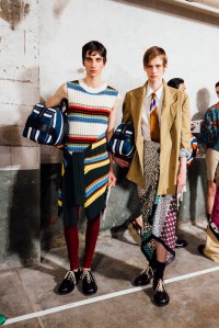Backstage at Dries Van Noten Men's Spring 2026 Ready-to-Wear Collection at Paris Men's Fashion Week