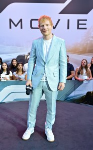 LONDON, ENGLAND - JUNE 23: Ed Sheeran attends the European Premiere of F1 ¬Æ The Movie at Cineworld, Leicester Square on June 23, 2025 in London, England.  (Photo by Eamonn M. McCormack/Getty Images for for Warner Bros. Pictures)