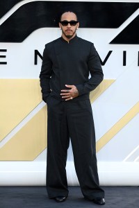 LONDON, ENGLAND - JUNE 23: Lewis Hamilton attends the European Premiere of F1 ¬Æ The Movie at Cineworld, Leicester Square on June 23, 2025 in London, England.  (Photo by Jeff Spicer/Getty Images for Warner Bros. Pictures)