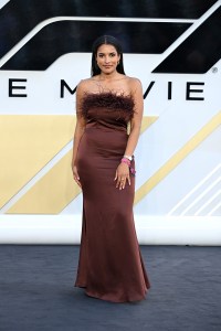 LONDON, ENGLAND - JUNE 23: Ariana Bravo attends the European Premiere of F1 ¬Æ The Movie at Cineworld, Leicester Square on June 23, 2025 in London, England.  (Photo by Jeff Spicer/Getty Images for Warner Bros. Pictures)