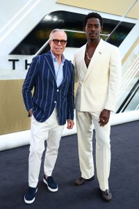 LONDON, ENGLAND - JUNE 23: Tommy Hilfiger and Damson Idris  attend the European Premiere of F1 ¬Æ The Movie at Cineworld, Leicester Square on June 23, 2025 in London, England.  (Photo by Tim P. Whitby/Getty Images)