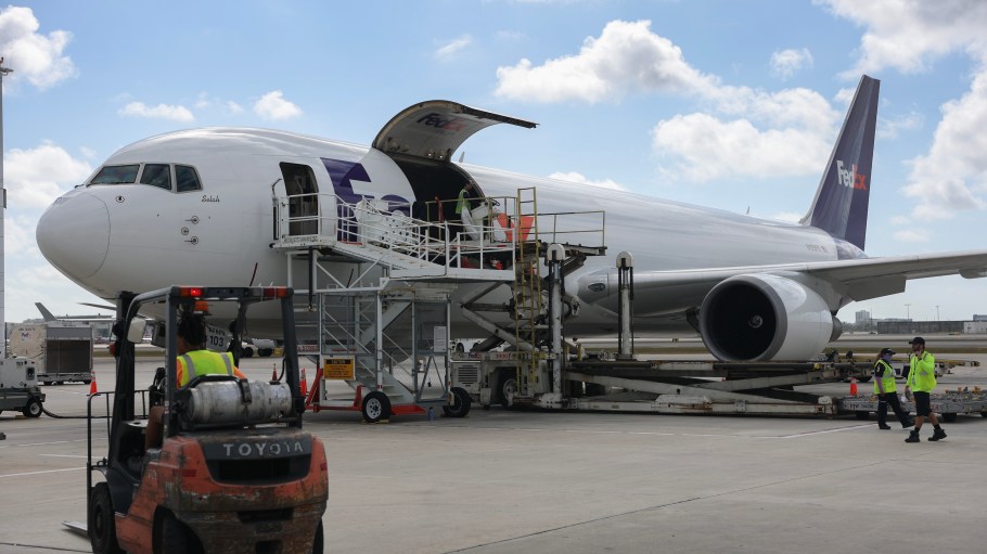 China-to-U.S. volumes “deteriorated sharply” in early May in a blow to the courier's most profitable intercontinental trade lane.