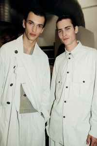 Backstage at Giorgio Armani Men's Spring 2026 Ready-to-Wear Collection at Milan Mne's Fashion Week