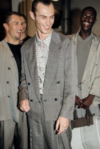 Backstage at Giorgio Armani Men's Spring 2026 Ready-to-Wear Collection at Milan Mne's Fashion Week