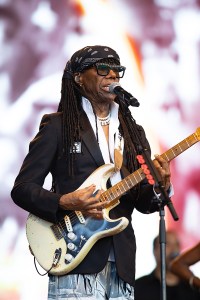 GLASTONBURY, ENGLAND - JUNE 29: Nile Rodgers and Chic perform during day five of Glastonbury festival 2025 at Worthy Farm, Pilton on June 29, 2025 in Glastonbury, England. Established by Michael Eavis in 1970, Glastonbury has grown into the UK's largest music festival, drawing over 200,000 fans to enjoy performances across more than 100 stages. In 2026, the festival will take a fallow year, a planned pause to allow the Worthy Farm site time to rest and recover. (Photo by Shane Anthony Sinclair/Getty Images)