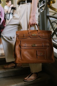Backstage at Hermès Men's Spring 2026 Ready-to-Wear Collection at Paris Fashion Week
