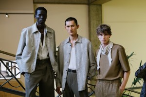 Backstage at Hermès Men's Spring 2026 Ready-to-Wear Collection at Paris Fashion Week