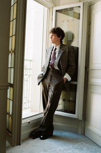 Hunter Doohan gets ready for YSL Spring 2026 in Paris.