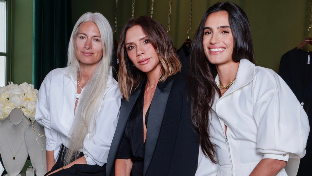 Sarah Harris, Victoria Beckham and Isabela Grutman