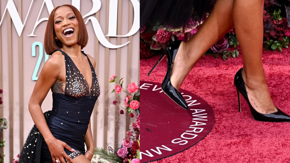 Keke Palmer black shoes BET Awards 2025