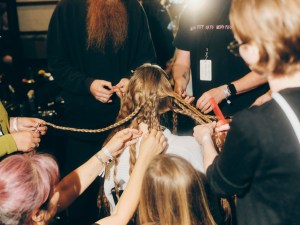 Backstage at Marc Jacobs Fall 2025