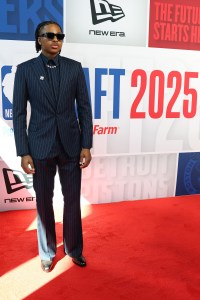 NEW YORK, NEW YORK - JUNE 25: Collin Murray-Boyles poses on the red carpet prior to the 2025 NBA Draft - Round One at Barclays Center on June 25, 2025 in New York City. NOTE TO USER: User expressly acknowledges and agrees that, by downloading and/or using this photograph, user is consenting to the terms and conditions of the Getty Images License Agreement. Mandatory Copyright Notice: Copyright 2025 NBAE (Photo by Sarah Stier/Getty Images)