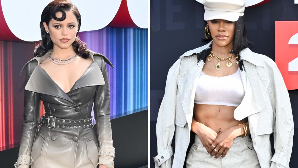 Jenna Ortega and Teyana Taylor at the Netflix Tudum 2025: Live Event in Los Angeles on May 31, 2025.