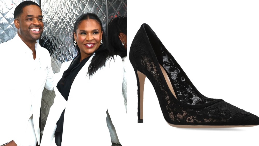Nia Long, Larenz Tate, Gianvito Rossi pumps