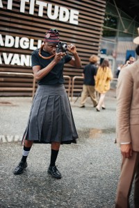 Street style at Pitti Uomo 108 in Florence, Italy, 2025.