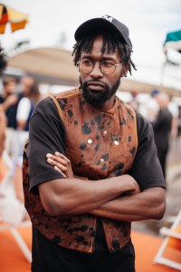 Street style at Pitti Uomo 108 in Florence, Italy, 2025.