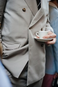 Street style at Pitti Uomo 108 in Florence, Italy, 2025.