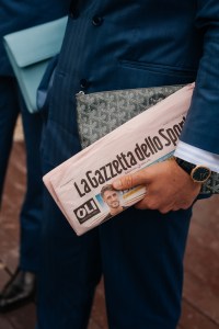 Street style at Pitti Uomo 108 in Florence, Italy, 2025.