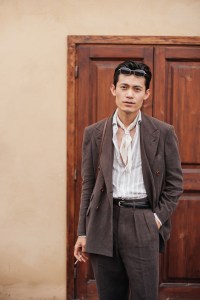 Street style at Pitti Uomo 108 in Florence, Italy, 2025.