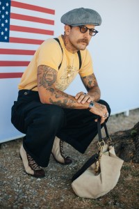 Street style at Pitti Uomo 108 in Florence, Italy, 2025.