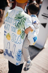 Street style at Pitti Uomo 108 in Florence, Italy, 2025.