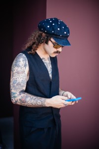 Street style at Pitti Uomo 108 in Florence, Italy, 2025.