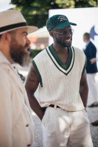 Street style at Pitti Uomo 108 in Florence, Italy, 2025.