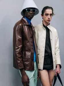 Backstage at Prada Men's Spring 2026 Ready-to-Wear Collection at Milan Men's Fashion Week