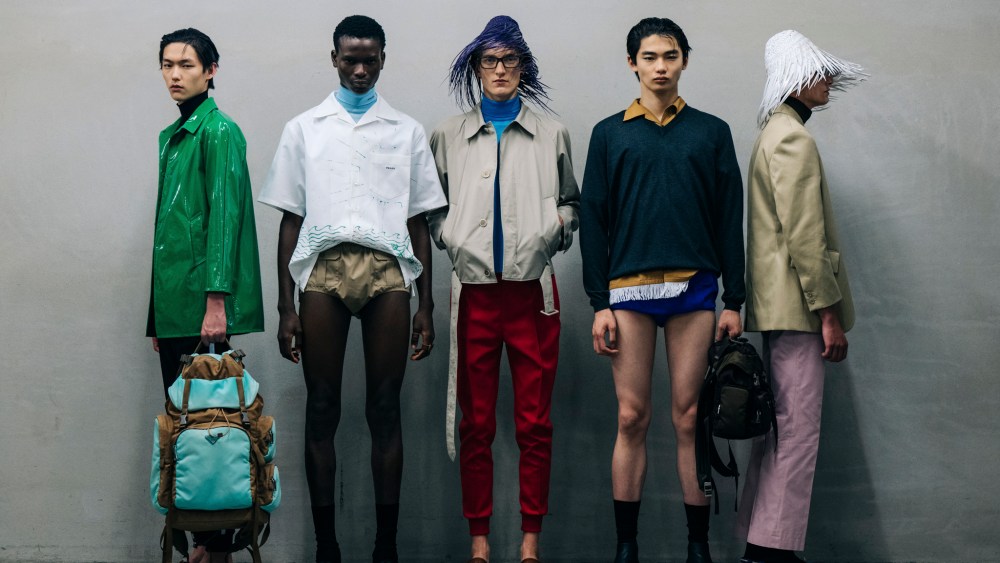 Backstage at Prada Men's Spring 2026 Ready-to-Wear Collection at Milan Men's Fashion Week