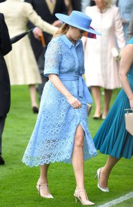 ASCOT, ENGLAND - JUNE 18: Princess Beatrice of York attends day one of Royal Ascot at Ascot Racecourse on June 18, 2019 in Ascot, England. (Photo by Karwai Tang/WireImage)