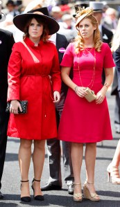 ASCOT, UNITED KINGDOM - JUNE 21: (EMBARGOED FOR PUBLICATION IN UK NEWSPAPERS UNTIL 48 HOURS AFTER CREATE DATE AND TIME) Princess Eugenie of York and Princess Beatrice of York attend Day 5 of Royal Ascot at Ascot Racecourse on June 21, 2014 in Ascot, England. (Photo by Max Mumby/Indigo/Getty Images)