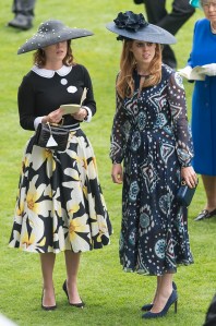 ASCOT, ENGLAND - JUNE 18:  Princess Eugenie and Princess Beatrice attend day 5 of Royal Ascot at Ascot Racecourse on June 18, 2016 in Ascot, England.  (Photo by Mark Cuthbert/UK Press via Getty Images)