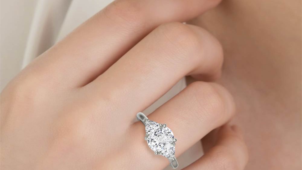 Raz & Company New York engagement ring on hand