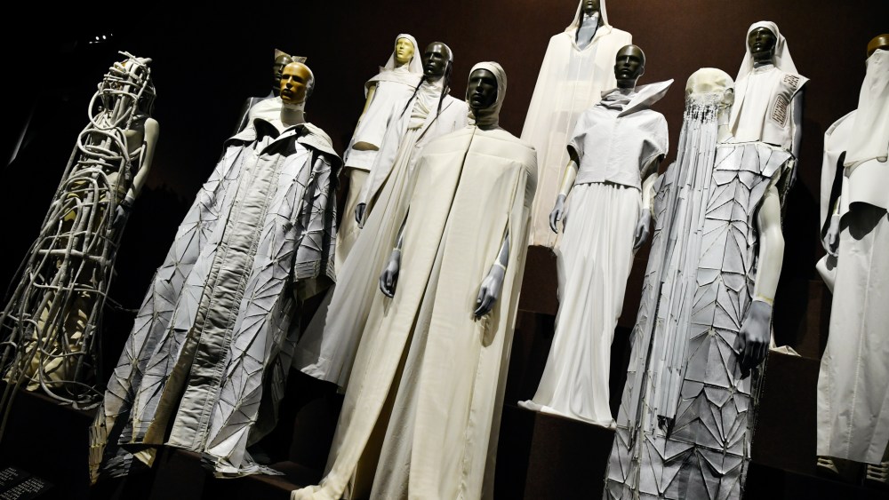 An array of Rick Owens looks at the Palais Galliera, which is hosting the "Temple of Love" exhibition dedicated to the American designer.