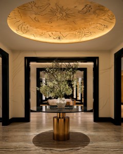 The lobby of Schiaparelli’s Harrods boutique
