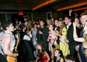 The scene at Darren Riss & Julianne Hough’s Tony’s after party.