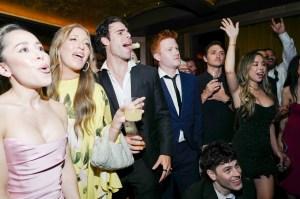 The scene at Darren Riss & Julianne Hough’s Tony’s after party.