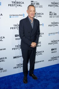 Tom Hanks at the "Billy Joel: And So It Goes" world premiere at the Tribeca Festival opening night held at Beacon Theatre on June 04, 2025 in New York, New York.