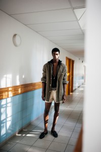Backstage at Wales Bonner Men's Spring 2026 Ready-to-Wear Collection at Paris Men's Fashion Week