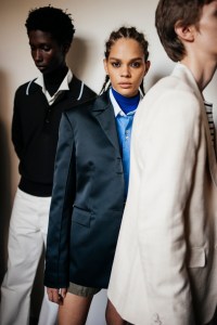 Backstage at Wales Bonner Men's Spring 2026 Ready-to-Wear Collection at Paris Men's Fashion Week