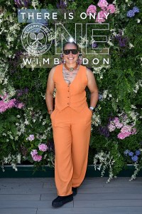 LONDON, ENGLAND - JUNE 30: Shaunagh Brown in the AELTC's Parkside Suite in No.1 Court at The Championships 2025. Held at All England Lawn Tennis and Croquet Club, Wimbledon. Day 1, on June 30, 2025 in London, England. (Photo by Stuart C. Wilson/Getty Images for AELTC)