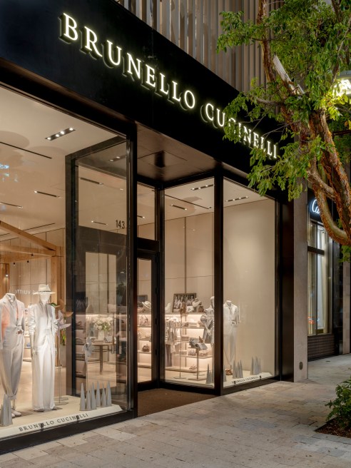 Brunello Cucinelli's Miami Design District store.