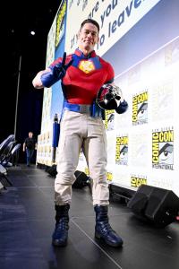 John Cena at the HBO Max "Peacemaker" panel at the 2025 Comic-Con International: San Diego held at the San Diego Convention Center on July 26, 2025 in San Diego, California.